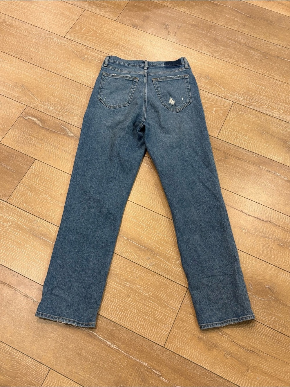 Abercrombie & Fitch 90s Straight Ultra High Rise Criss Cross Waist Jeans 29/8R - Picture 8 of 8